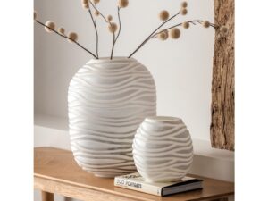 Andorra Handblown Carved Glass Vase