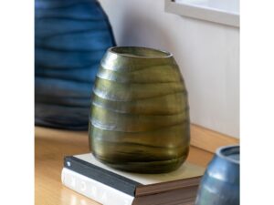 Sintra Handblown Carved Glass Vase