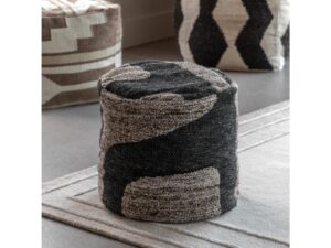 DF-GAL-5056693590385-featured Bergen Mono Graphic Drum Pouffe