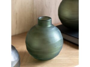 Bevelled Glass Globe Vase