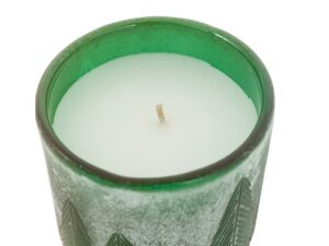 Forest Glass Candle Jar Green