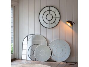 Valence Round Mirror Black