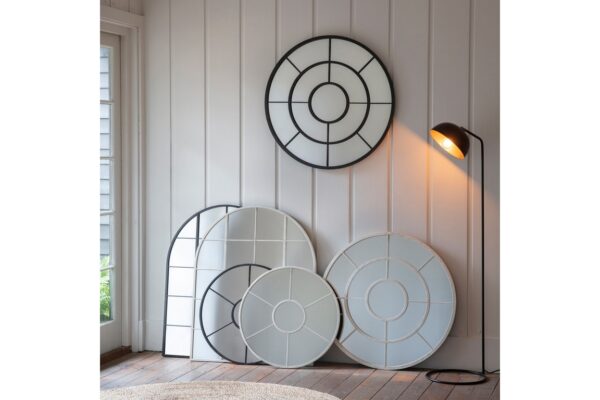 Valence Round Mirror Black