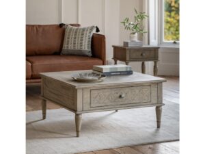 Rustique Square 2 Drawer Coffee Table