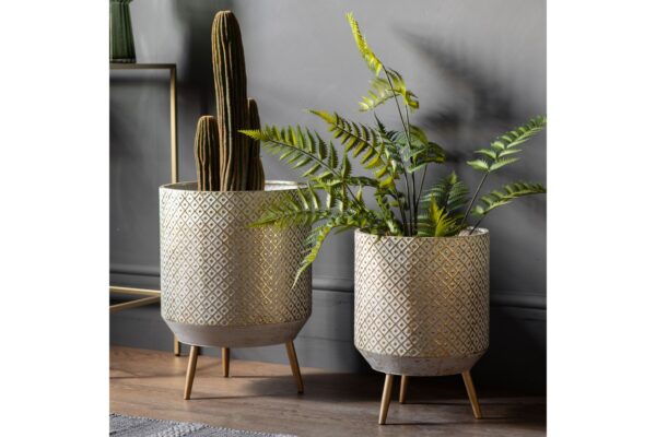 DF-GAL-5059413675935-featured Amelia Metal Planter Set of 2