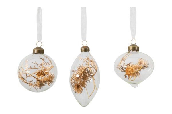 Flora Baubles Bronze Set of 3