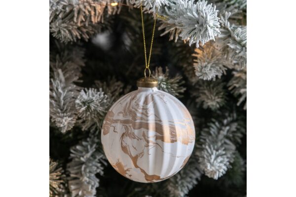 Tula Bauble Marbled Bronze Set of 3