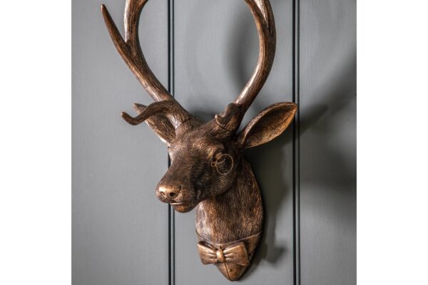 Sir Cameron Stag Wall Decor Bronze
