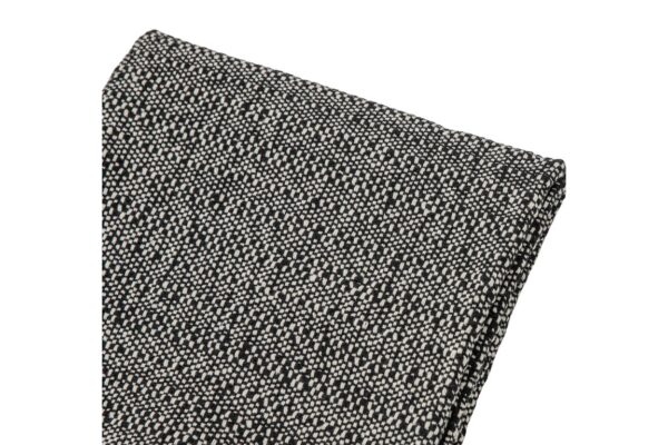 Woven Throw with Tassels Black