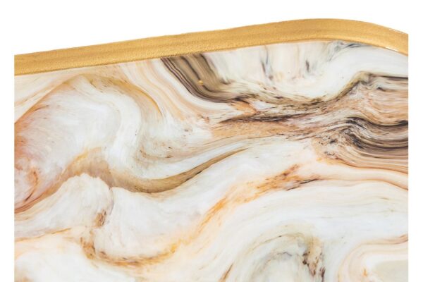 Sahara Round Marbled Tray (Set of 3)