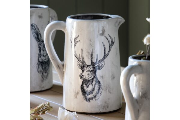 Stag Pitcher Vase