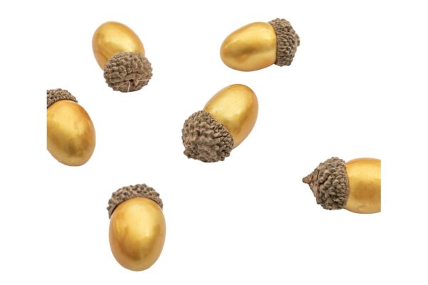 Acorn Tree Decorations Gold