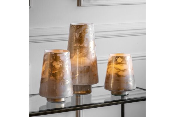 Marbled Hurricane Candle Holder
