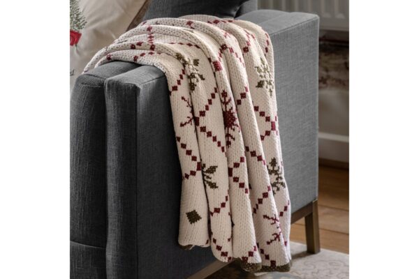 Heritage Fairisle Chenille Knit Throw