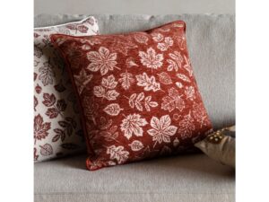 Autumn Leaf Chenille Cushion