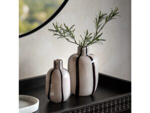 DF-GAL-5061087223855-featured Linea Stripe Glass Vase Monochrome Set of 2