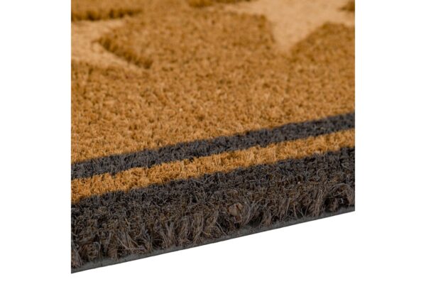 3 Star Border Charcoal Doormat
