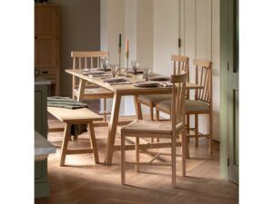 Eton Extending Trestle Dining Table Natural