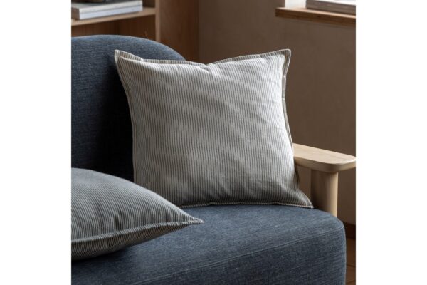Fairford Woven Stripe Cushion Cream
