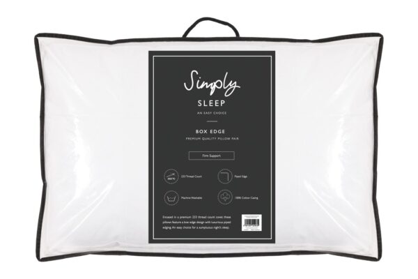 Simply Sleep Box Edge Pillow Pair