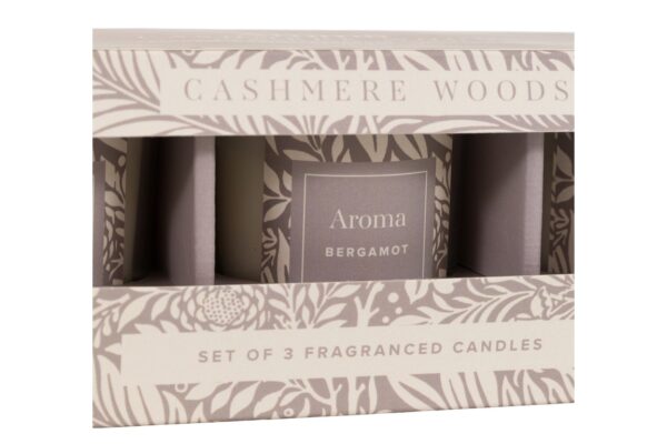 Cashmere Woods Candles Set of 3