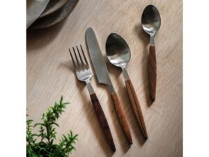 Adra Wooden Cutlery Set of 16