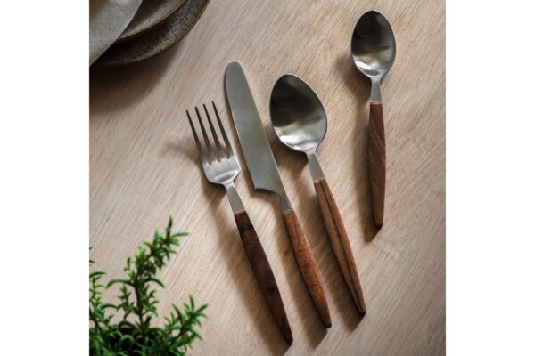 Adra Wooden Cutlery Set of 16