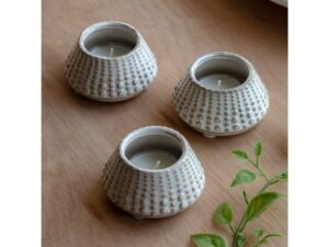 Fleck Dotted Tealight Holder Set of 3