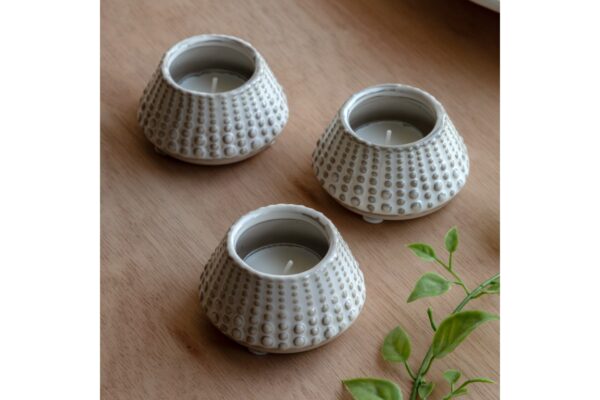 Fleck Dotted Tealight Holder Set of 3