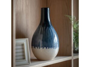 Orro Blue Organic Fade Ceramic Vase