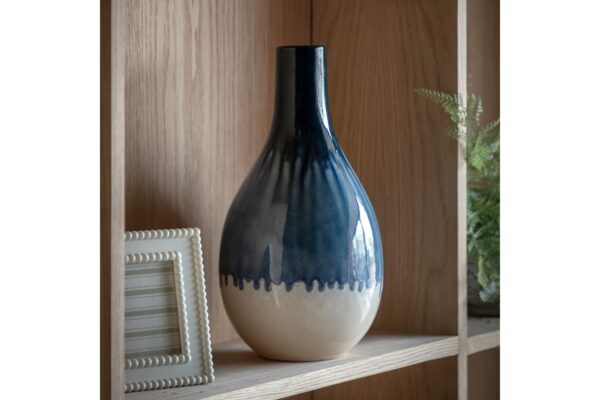 Orro Blue Organic Fade Ceramic Vase