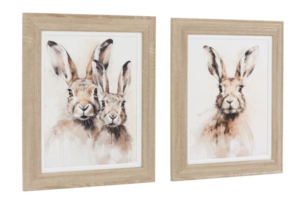 Woodland Whiskers Framed Canvas Set of 2