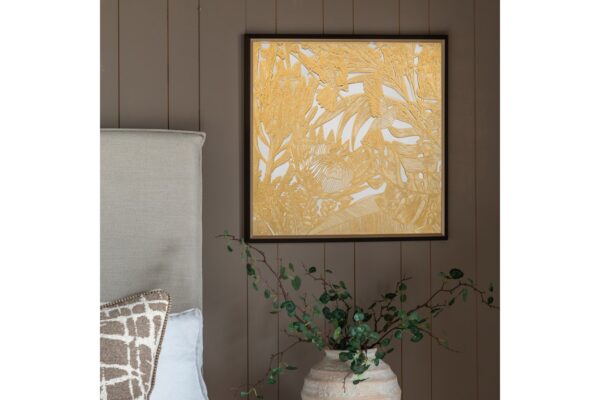 Hummingbird Dance Mirrored Framed Art