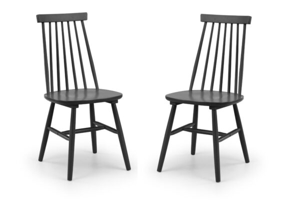 Set Of 2 Alassio Spindle Back Dining Chairs