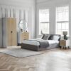 DF-JB-ALB013-featured-1 Alba 5 Drawer Chest - Walnut/Black