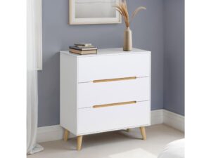 Alicia 3 Drawer Chest - White
