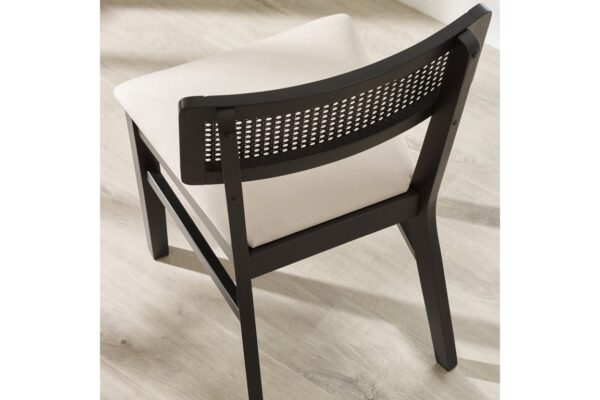 DF-JB-ANN012-featured-4 Annika Black Natural Fabric Rattan Back Dining Chairs
