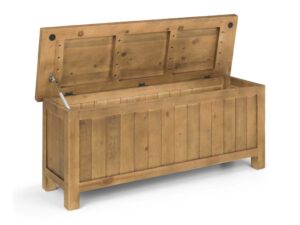 Aspen Storage Bench - Rough Sawn Pine
