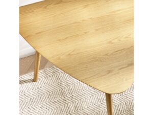 Athena Triangular Dining Table - Black Ash Effect