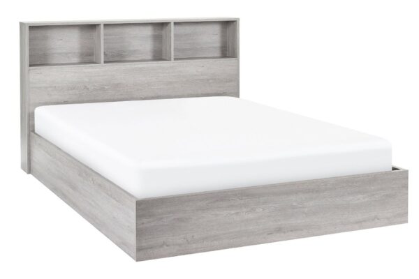 Bali Ottoman Storage Bed - Grey Oak