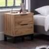 Bali 2 Drawer Bedside - Grey Oak