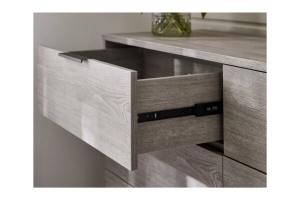 Bali 6 Drawer Wide Chest - Grey Oak
