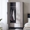 DF-JB-BAL106-featured-3 Bali 2 Door 1 Drawer Wardrobe - Grey Oak