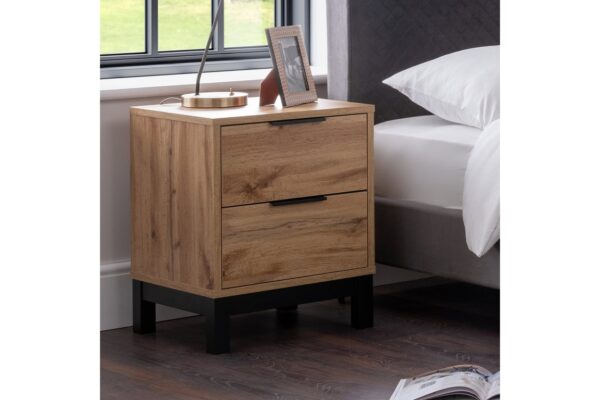 DF-JB-BAL202-featured-1 Bali 2 Drawer Bedside - Oak
