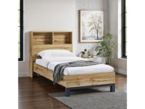 Bali Bookcase Headboard Bed - 90cm