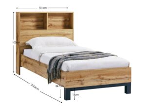 DF-JB-BAL208-featured-3 Bali Bookcase Headboard Bed - 135cm
