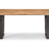 Brooklyn Dining Table - Oak / Gunmetal
