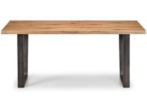 Brooklyn Dining Table - Dark Oak / Gunmetal