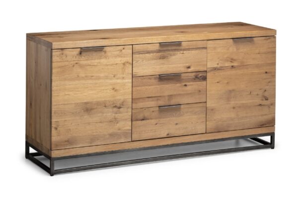 Brooklyn Sideboard - Dark Oak/Gunmetal