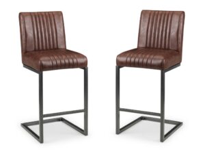 Set Of 2 Brooklyn Barstools - Charcoal grey